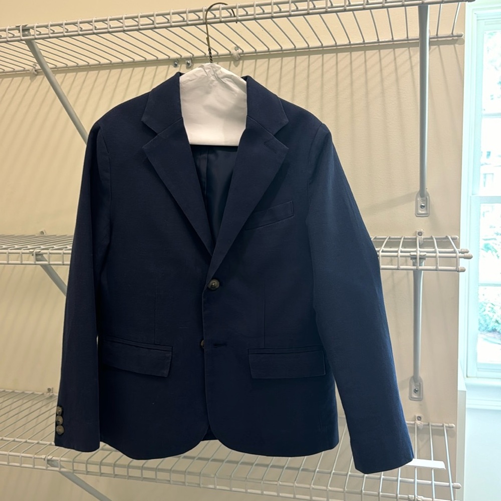 Dark blue Janie and Jack boys sports coat.